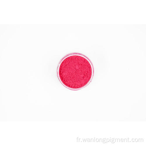 Pigment rouge rubis fluorescent pour la peinture